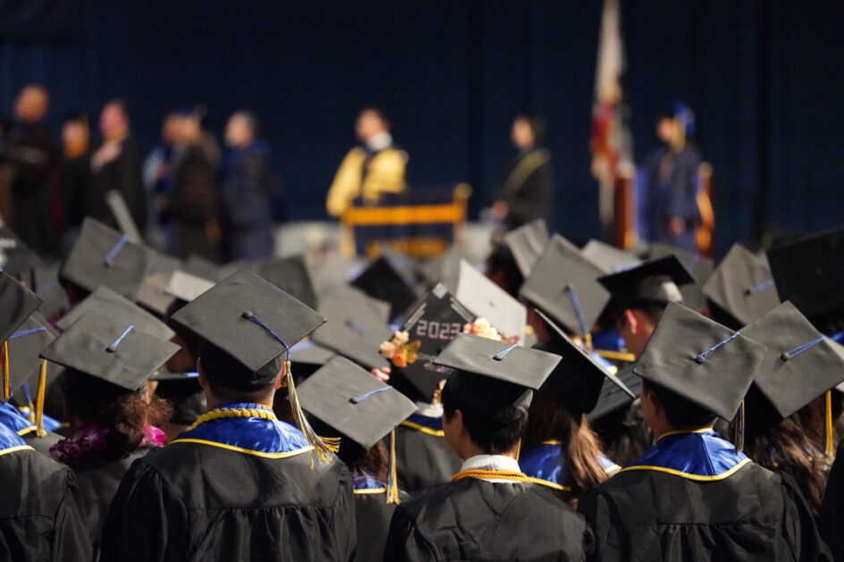 Students at the 2023 ICS Commencement Ceremony.