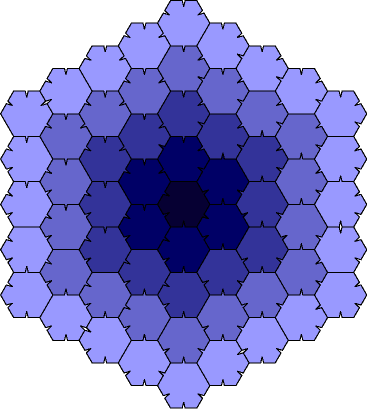 Amman's tile with Heesch number four