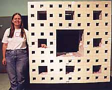 Jeannine Mosely and her Menger Sponge