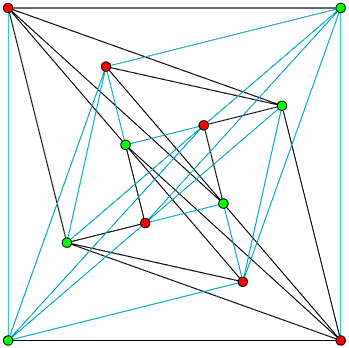 Two-layer drawing of K_{6,6}