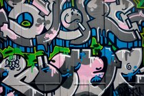 Pink Grey Green Blue