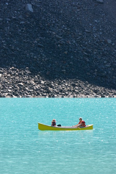 Moraine Lake Canoers