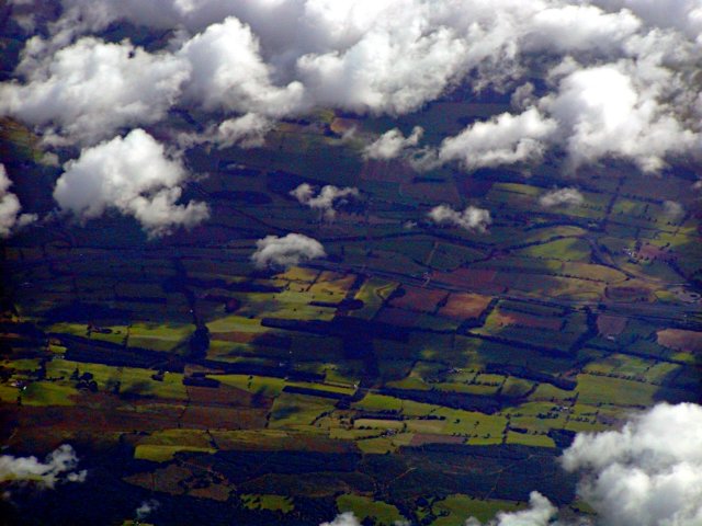 English countryside from above