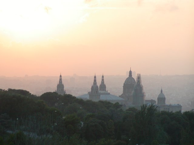 Cable car sunset view, II