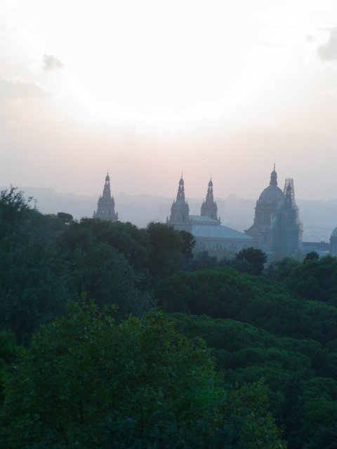 Cable car sunset view, III