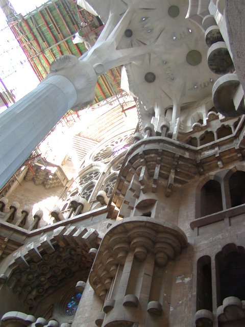 Nativity facade from the inside