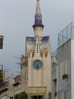 Funky clock tower