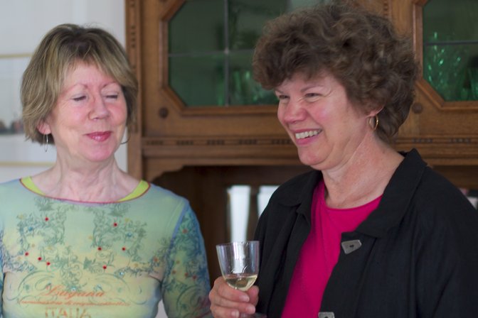 Marion Wells and Pat Dunbar