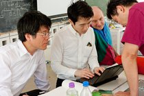 Tadashi Tokieda, Tomohiro Tachi, Tom Hull, and Ryuhei Uehara