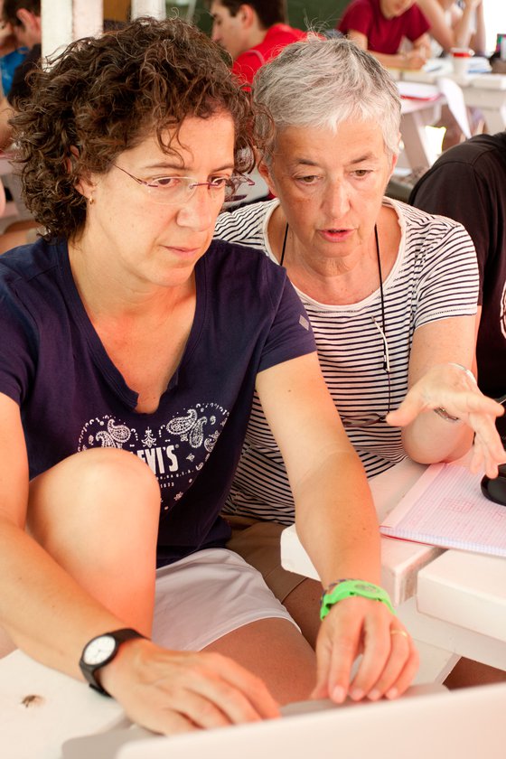 Belén Palop and Vera Sacristán
