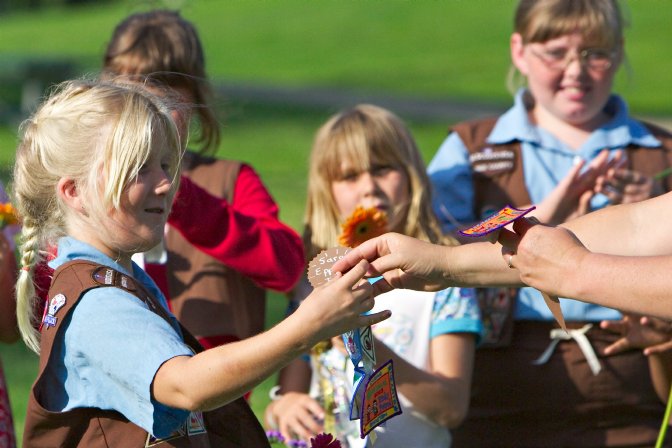 Sara gets her patches