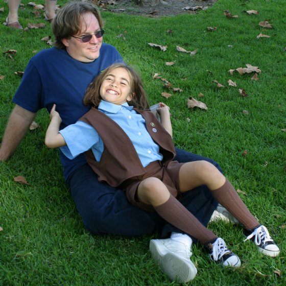 Crystal with her dad