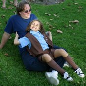 Crystal with her dad