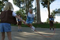 Lee jumping rope