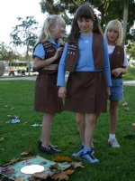 Brownie investiture ceremony at Heritage Park