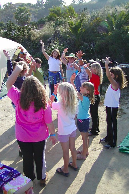 Singing "Rattlin' Bog", I