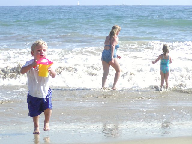 Timothy brings some water