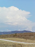 Dry hills and clouds