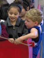 Timothy takes a sleigh ride