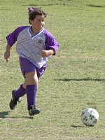Vanessa runs with the ball
