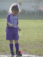 Chandler plays in the mud