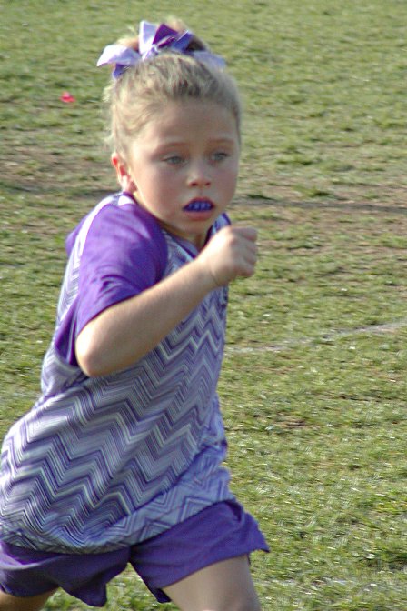 Chandler with purple teeth