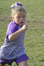 Chandler with purple teeth