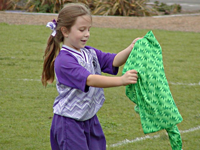 Frankie gets the goalie shirt