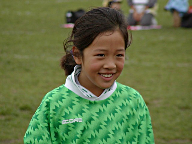 Lindsay in the Goalie Shirt