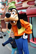 Sara with Goofy