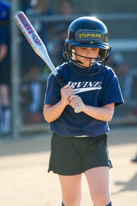 Stephanie At Bat