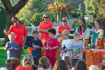 Timothy and the 5-6 boys get their participation awards