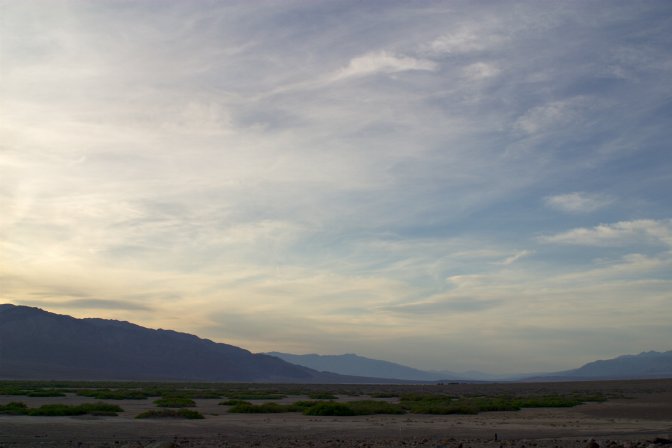 Valley floor in late afternoon, Golden Canyon parking lot