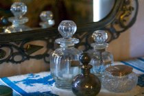 Glass vial reflections, Scotty's Castle