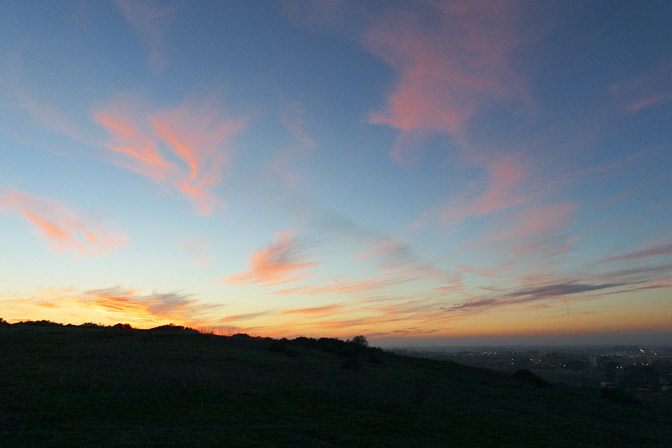 Sunset behind the Garden Park, V