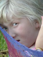 Sara mugs for the camera, III