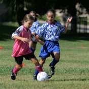 Frankie with the ball