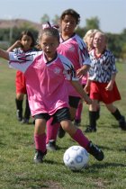 Chandler about to score the Heartbreakers' second goal