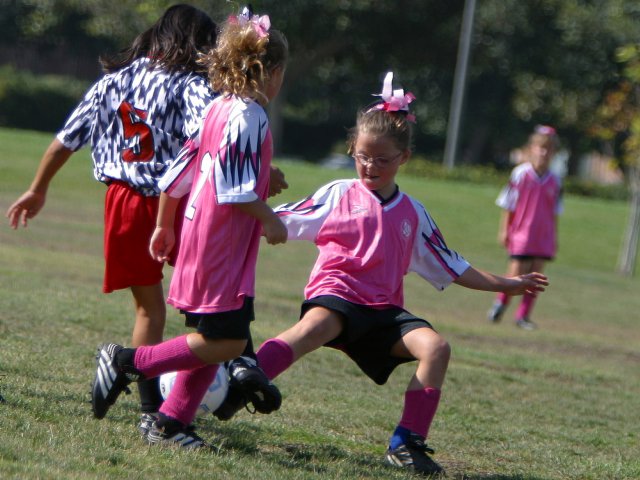 Natalie puts a foot in