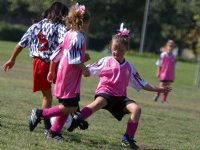 Natalie puts a foot in