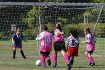 Vanessa closes in on an open goal