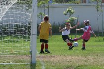 Natalie almost scores