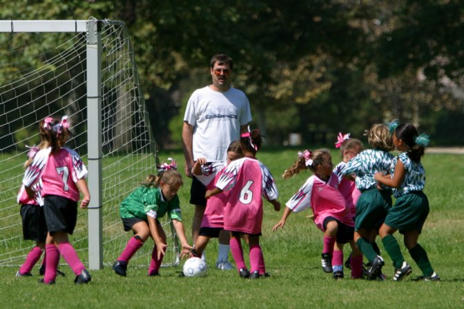 Evangeline makes a goalie catch