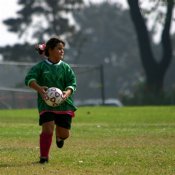 Vanessa about to throw