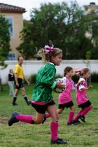 Evangeline with the ball
