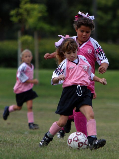 Vanessa behind a Panther