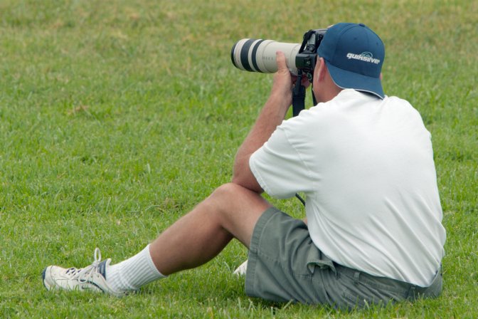 Rob plays with his new zoom