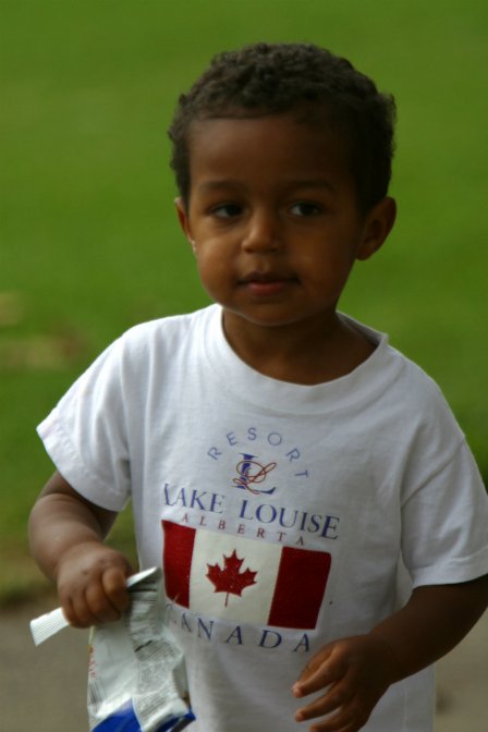 Miles on his third birthday