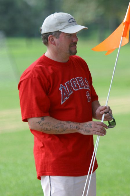 Brian with decorated arm