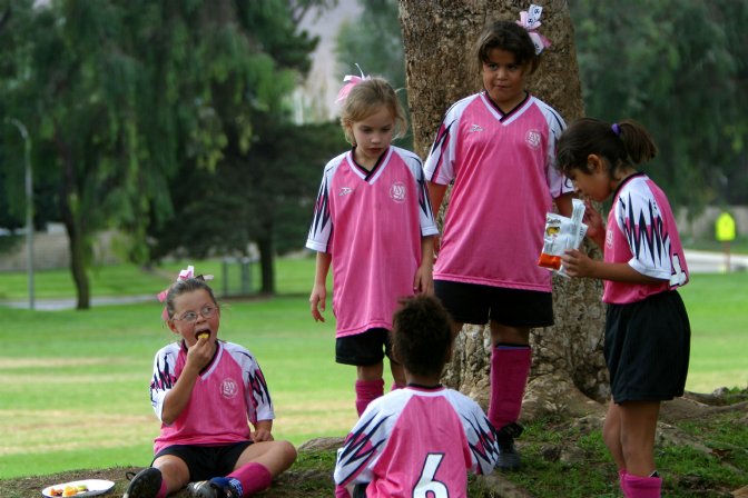 The girls having lunch together